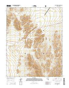 Point of Rocks Nevada Current topographic map, 1:24000 scale, 7.5 X 7.5 Minute, Year 2015