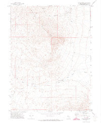 Poker Brown Nevada Historical topographic map, 1:24000 scale, 7.5 X 7.5 Minute, Year 1971