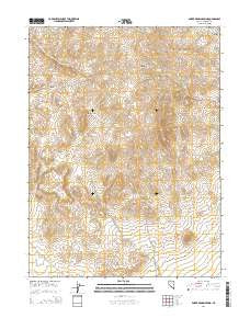 Poker Brown Spring Nevada Current topographic map, 1:24000 scale, 7.5 X 7.5 Minute, Year 2014