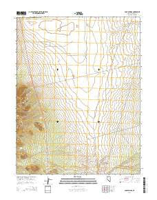 Pony Springs Nevada Current topographic map, 1:24000 scale, 7.5 X 7.5 Minute, Year 2014
