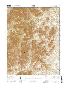 Portuguese Mountain Nevada Current topographic map, 1:24000 scale, 7.5 X 7.5 Minute, Year 2014