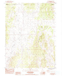 Pot Spring Nevada Historical topographic map, 1:24000 scale, 7.5 X 7.5 Minute, Year 1984