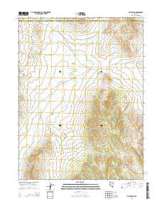 Pot Spring Nevada Current topographic map, 1:24000 scale, 7.5 X 7.5 Minute, Year 2014