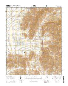 Potosi Nevada Current topographic map, 1:24000 scale, 7.5 X 7.5 Minute, Year 2014
