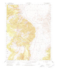 Powell Mtn Nevada Historical topographic map, 1:62500 scale, 15 X 15 Minute, Year 1955