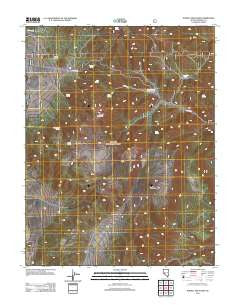 Powell Mountain Nevada Historical topographic map, 1:24000 scale, 7.5 X 7.5 Minute, Year 2011