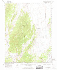 Pritchards Station Nevada Historical topographic map, 1:62500 scale, 15 X 15 Minute, Year 1968