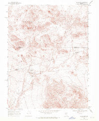 Quartz Mtn Nevada Historical topographic map, 1:24000 scale, 7.5 X 7.5 Minute, Year 1969
