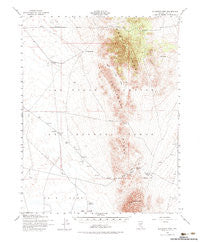 Quartzite Mtn Nevada Historical topographic map, 1:62500 scale, 15 X 15 Minute, Year 1952