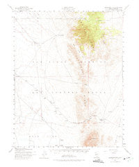 Quartzite Mtn Nevada Historical topographic map, 1:62500 scale, 15 X 15 Minute, Year 1952