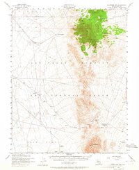 Quartzite Mtn Nevada Historical topographic map, 1:62500 scale, 15 X 15 Minute, Year 1952