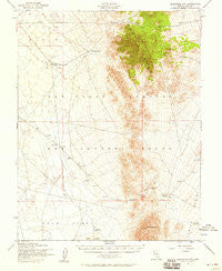Quartzite Mtn Nevada Historical topographic map, 1:62500 scale, 15 X 15 Minute, Year 1952