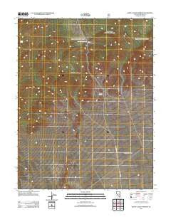 Quinn Canyon Springs Nevada Historical topographic map, 1:24000 scale, 7.5 X 7.5 Minute, Year 2012
