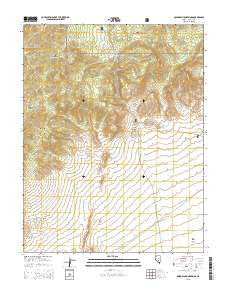 Quinn Canyon Springs Nevada Current topographic map, 1:24000 scale, 7.5 X 7.5 Minute, Year 2015