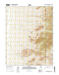 Quinn Canyon Springs NW Nevada Current topographic map, 1:24000 scale, 7.5 X 7.5 Minute, Year 2014