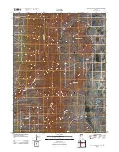 Rattlesnake Mountain Nevada Historical topographic map, 1:24000 scale, 7.5 X 7.5 Minute, Year 2012