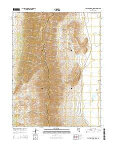 Rattlesnake Mountain Nevada Current topographic map, 1:24000 scale, 7.5 X 7.5 Minute, Year 2014