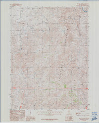 Red Cow Creek Nevada Historical topographic map, 1:24000 scale, 7.5 X 7.5 Minute, Year 1987