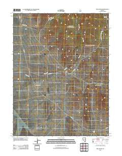 Red Ledges Nevada Historical topographic map, 1:24000 scale, 7.5 X 7.5 Minute, Year 2012