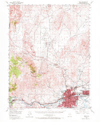 Reno Nevada Historical topographic map, 1:62500 scale, 15 X 15 Minute, Year 1950