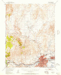 Reno Nevada Historical topographic map, 1:62500 scale, 15 X 15 Minute, Year 1950