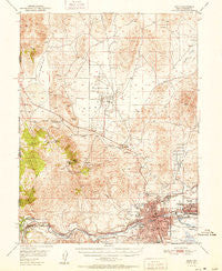 Reno Nevada Historical topographic map, 1:62500 scale, 15 X 15 Minute, Year 1951