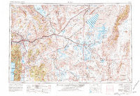 Reno Nevada Historical topographic map, 1:250000 scale, 1 X 2 Degree, Year 1957