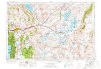 Reno Nevada Historical topographic map, 1:250000 scale, 1 X 2 Degree, Year 1957