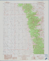 Reveille Peak NW Nevada Historical topographic map, 1:24000 scale, 7.5 X 7.5 Minute, Year 1987