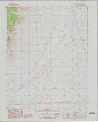 Reveille Peak SE Nevada Historical topographic map, 1:24000 scale, 7.5 X 7.5 Minute, Year 1987