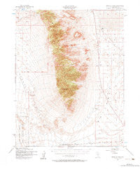 Reveille Peak Nevada Historical topographic map, 1:62500 scale, 15 X 15 Minute, Year 1952