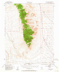 Reveille Peak Nevada Historical topographic map, 1:62500 scale, 15 X 15 Minute, Year 1952