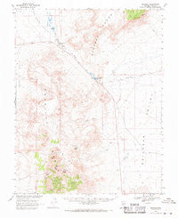 Reveille Nevada Historical topographic map, 1:62500 scale, 15 X 15 Minute, Year 1968