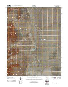 Reveille SE Nevada Historical topographic map, 1:24000 scale, 7.5 X 7.5 Minute, Year 2012