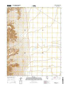 Reveille SE Nevada Current topographic map, 1:24000 scale, 7.5 X 7.5 Minute, Year 2014