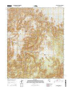 Rhyolite Ridge Nevada Current topographic map, 1:24000 scale, 7.5 X 7.5 Minute, Year 2014
