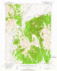 Roberts Creek Mtn Nevada Historical topographic map, 1:62500 scale, 15 X 15 Minute, Year 1949