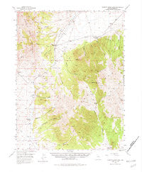 Roberts Creek Mtn Nevada Historical topographic map, 1:62500 scale, 15 X 15 Minute, Year 1949