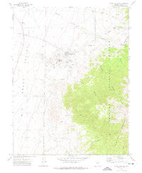 Round Mountain Nevada Historical topographic map, 1:24000 scale, 7.5 X 7.5 Minute, Year 1971