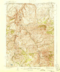 Rowland Nevada Historical topographic map, 1:62500 scale, 15 X 15 Minute, Year 1940