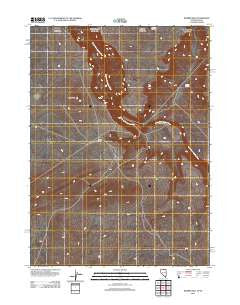 Rubber Hill Nevada Historical topographic map, 1:24000 scale, 7.5 X 7.5 Minute, Year 2012