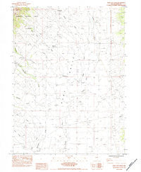 Ruby City Creek Nevada Historical topographic map, 1:24000 scale, 7.5 X 7.5 Minute, Year 1984
