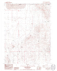 Russell Peak Nevada Historical topographic map, 1:24000 scale, 7.5 X 7.5 Minute, Year 1986