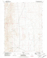 Sage Hen Spring Nevada Historical topographic map, 1:24000 scale, 7.5 X 7.5 Minute, Year 1981