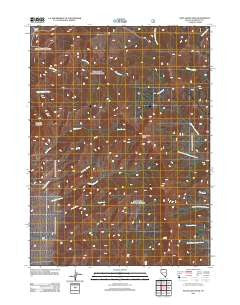 Santa Rosa Peak Nevada Historical topographic map, 1:24000 scale, 7.5 X 7.5 Minute, Year 2011