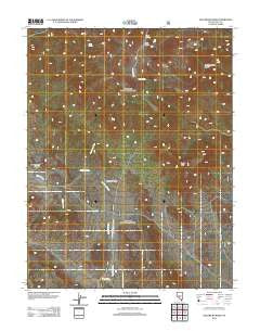 Saulsbury Basin Nevada Historical topographic map, 1:24000 scale, 7.5 X 7.5 Minute, Year 2012