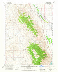 Schurz Nevada Historical topographic map, 1:62500 scale, 15 X 15 Minute, Year 1964