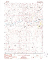 Scotts Gulch Nevada Historical topographic map, 1:24000 scale, 7.5 X 7.5 Minute, Year 1985