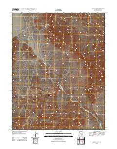 Seaman Wash Nevada Historical topographic map, 1:24000 scale, 7.5 X 7.5 Minute, Year 2012