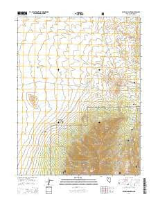 Seligman Canyon Nevada Current topographic map, 1:24000 scale, 7.5 X 7.5 Minute, Year 2014